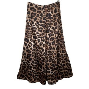 Muy Muy Leopard Print Maxi Skirt Large Animal Full Flowy Whimsigoth Y2k Retro